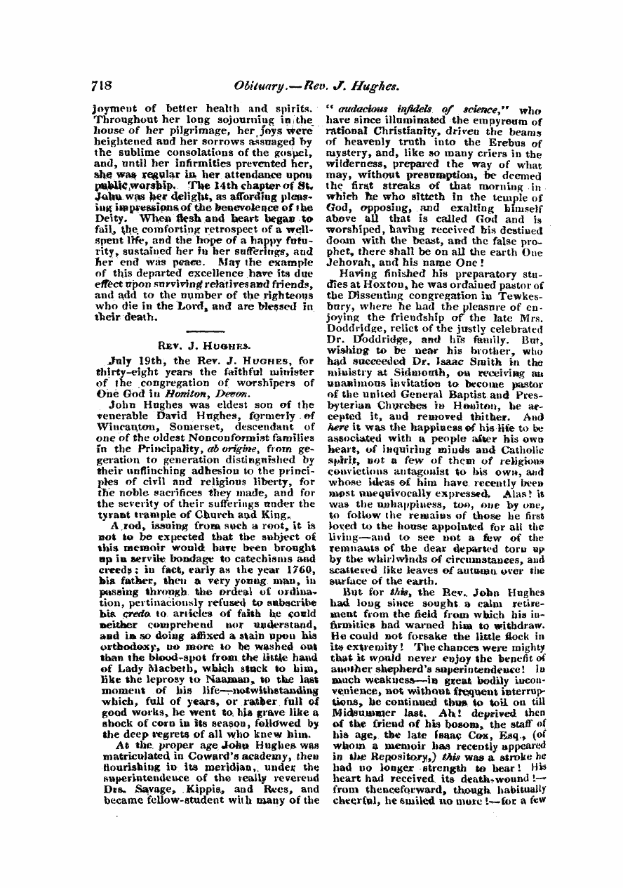 Monthly Repository (1806-1838) and Unitarian Chronicle (1832-1833): F Y, 1st edition - Untitled Article