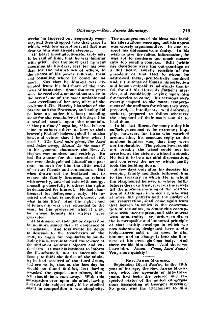 Monthly Repository (1806-1838) and Unitarian Chronicle (1832-1833): F Y, 1st edition - Untitled Article