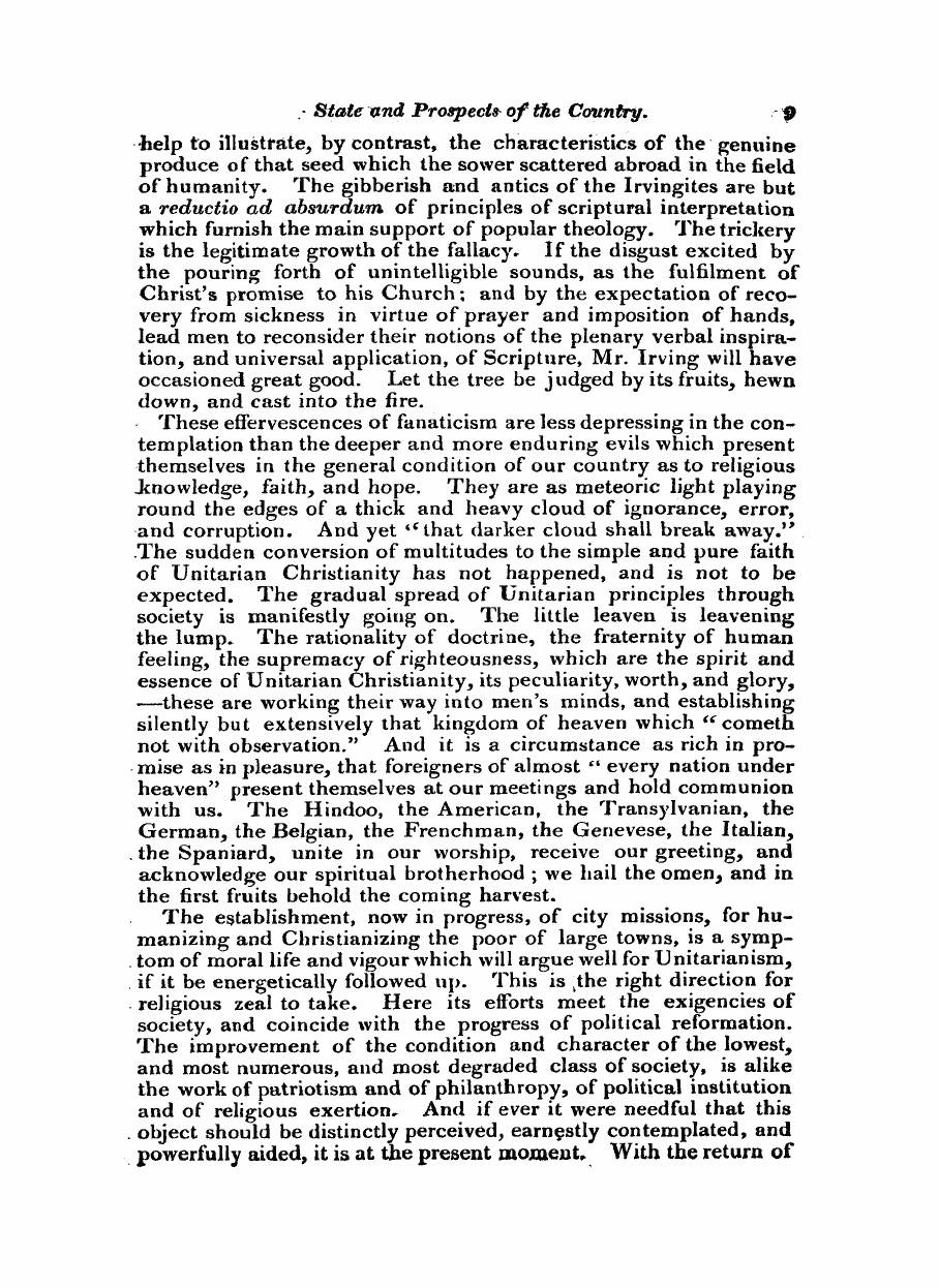 Monthly Repository (1806-1838) and Unitarian Chronicle (1832-1833): F Y, 1st edition: 9