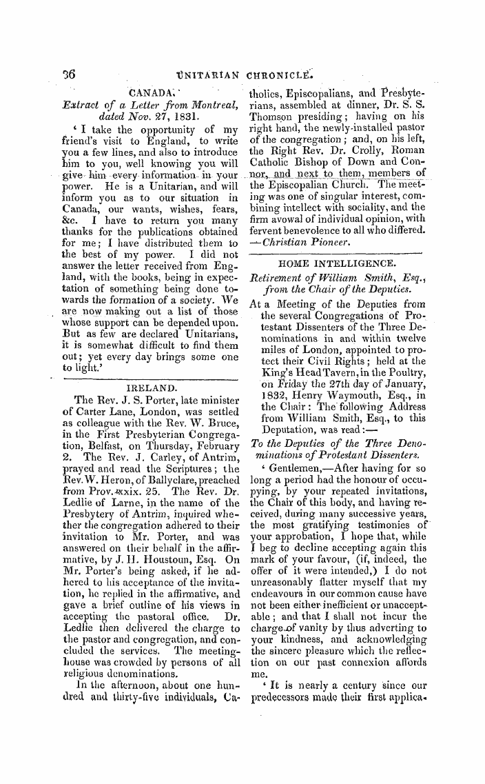 Monthly Repository (1806-1838) and Unitarian Chronicle (1832-1833): F Y, 1st edition: 4