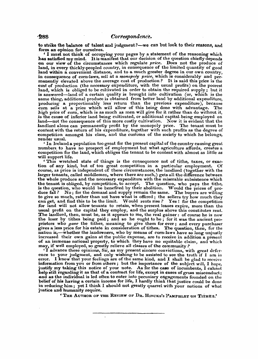 Monthly Repository (1806-1838) and Unitarian Chronicle (1832-1833): F Y, 1st edition - Untitled Article