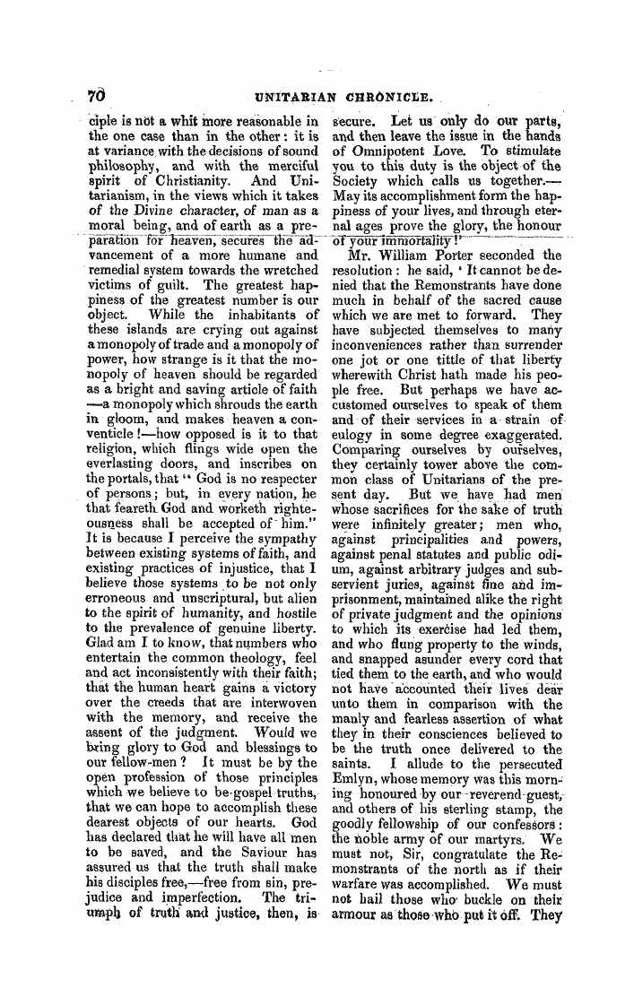 Monthly Repository (1806-1838) and Unitarian Chronicle (1832-1833): F Y, 1st edition - Untitled Article