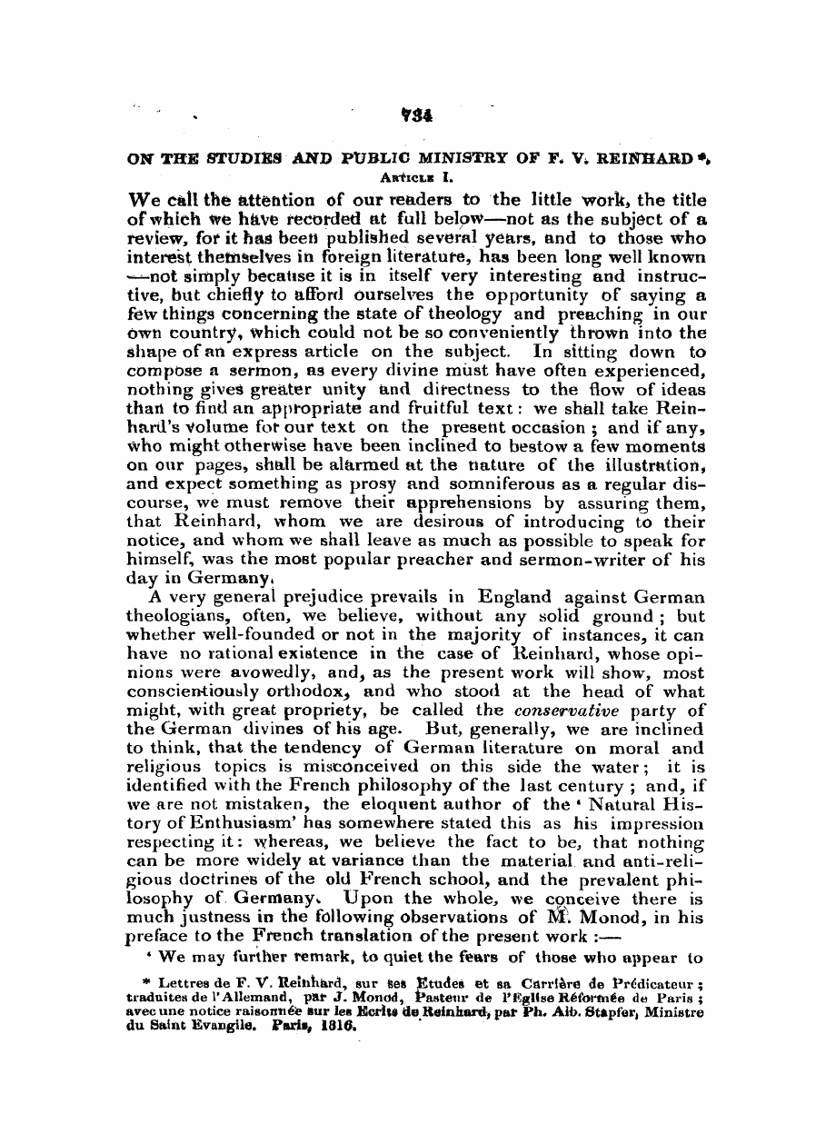 Monthly Repository (1806-1838) and Unitarian Chronicle (1832-1833): F Y, 1st edition - Untitled Article