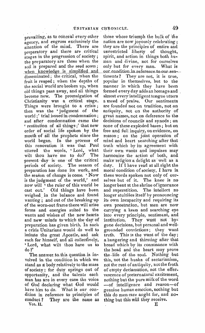 Monthly Repository (1806-1838) and Unitarian Chronicle (1832-1833): F Y, 1st edition - Untitled Article