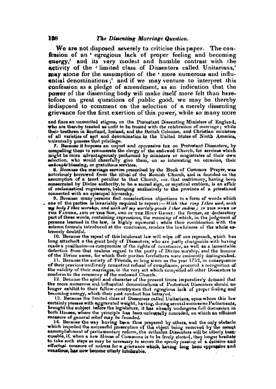 Monthly Repository (1806-1838) and Unitarian Chronicle (1832-1833): F Y, 1st edition - Untitled Article