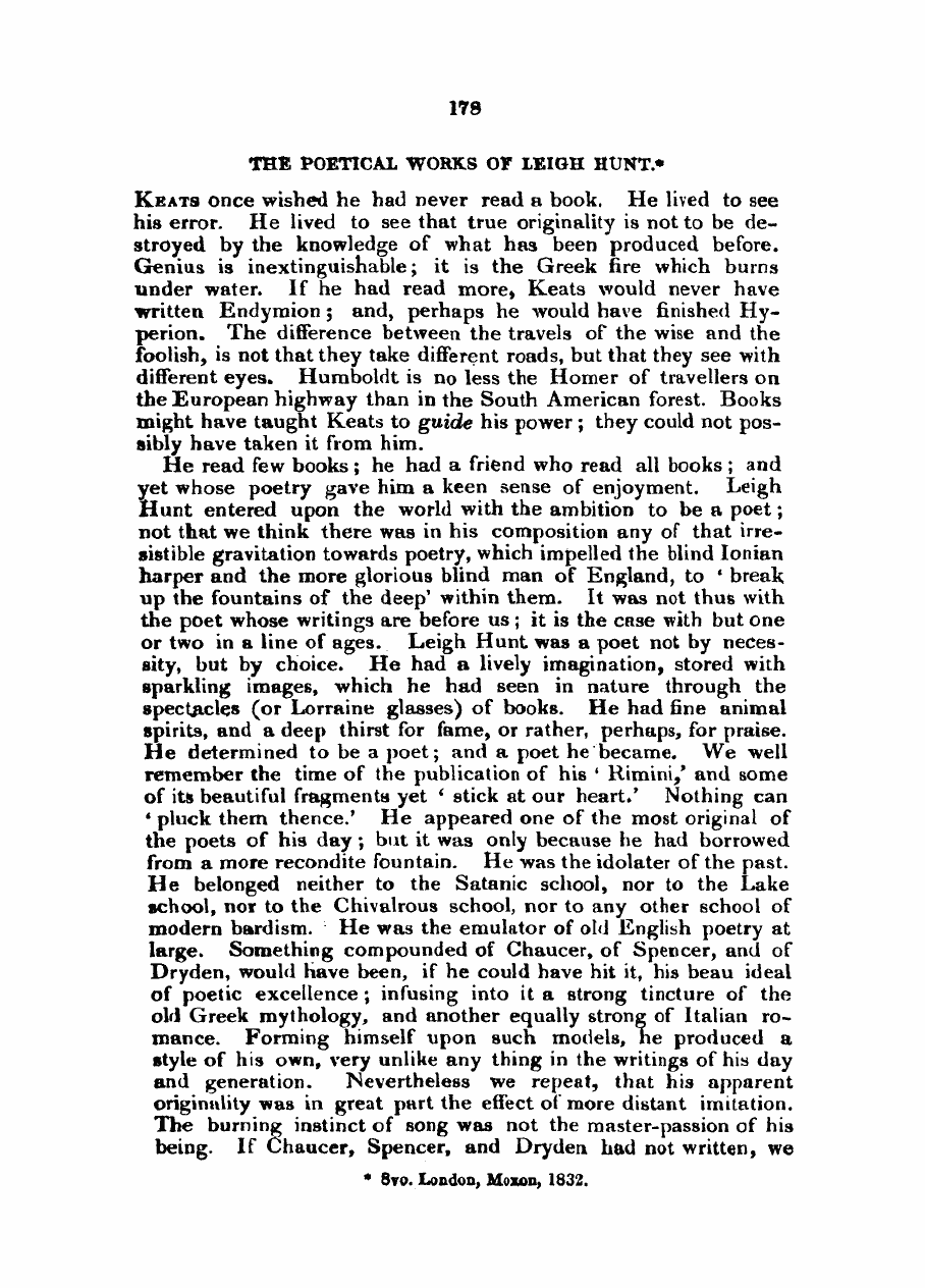 Monthly Repository (1806-1838) and Unitarian Chronicle (1832-1833): F Y, 1st edition - Untitled Article