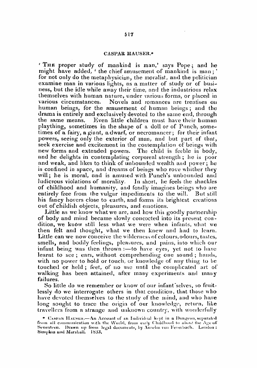 Monthly Repository (1806-1838) and Unitarian Chronicle (1832-1833): F Y, 1st edition - Untitled Article