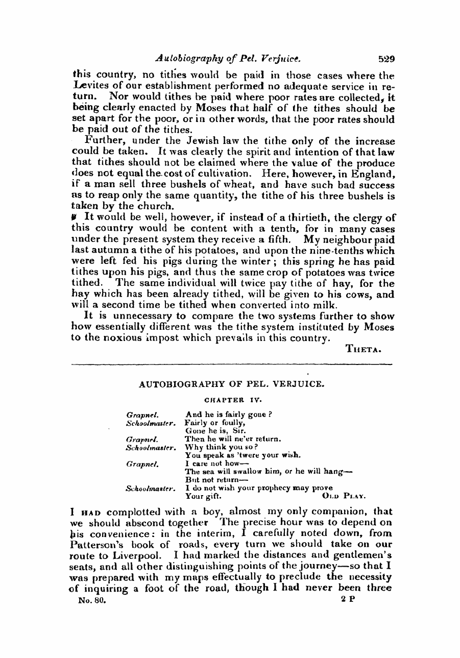 Monthly Repository (1806-1838) and Unitarian Chronicle (1832-1833): F Y, 1st edition - Untitled Article