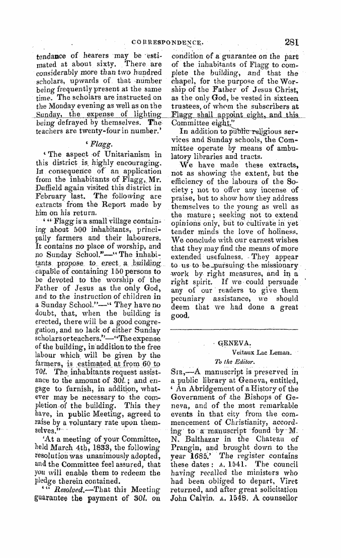 Monthly Repository (1806-1838) and Unitarian Chronicle (1832-1833): F Y, 1st edition - Untitled Article