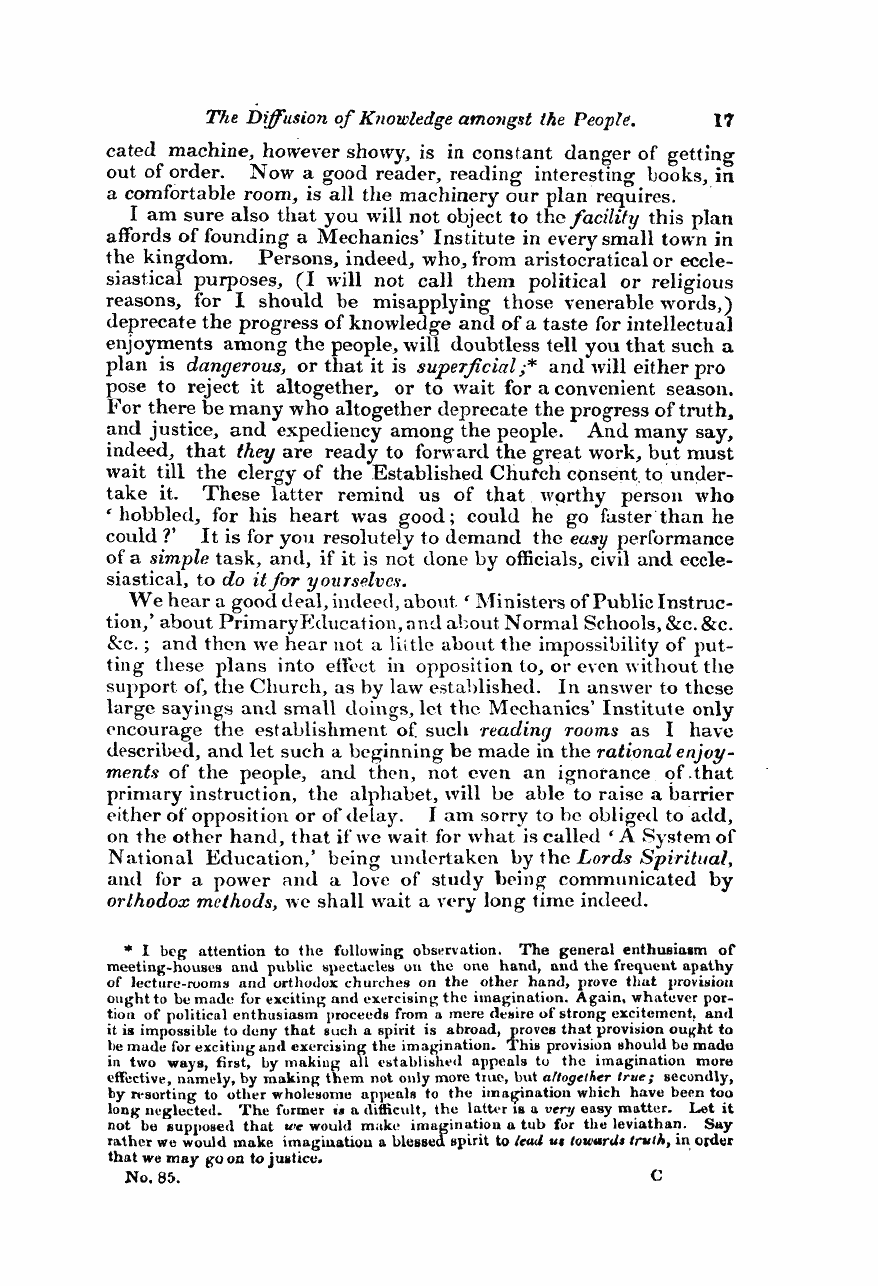 Monthly Repository (1806-1838) and Unitarian Chronicle (1832-1833): F Y, 1st edition - Untitled Article