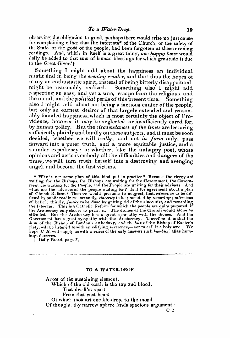 Monthly Repository (1806-1838) and Unitarian Chronicle (1832-1833): F Y, 1st edition - Untitled Article