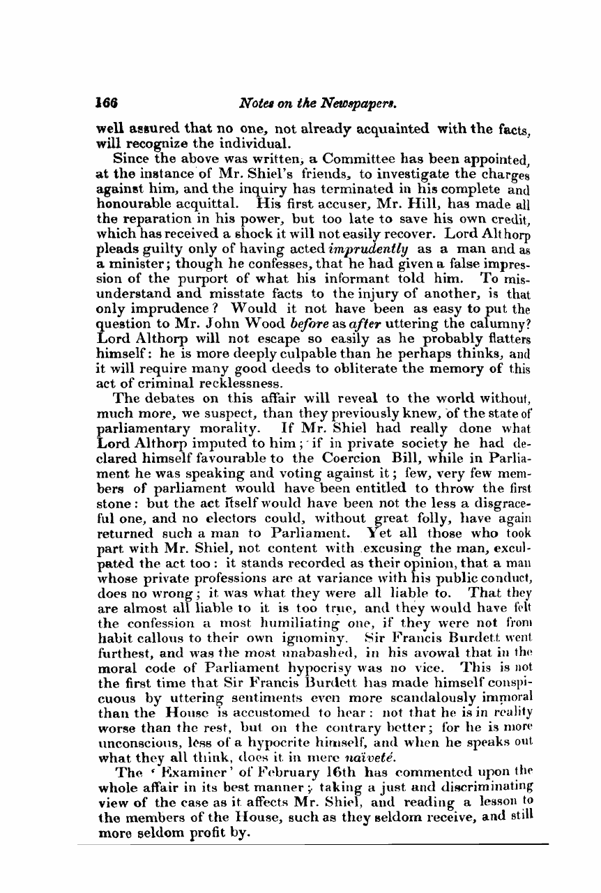 Monthly Repository (1806-1838) and Unitarian Chronicle (1832-1833): F Y, 1st edition - Untitled Article