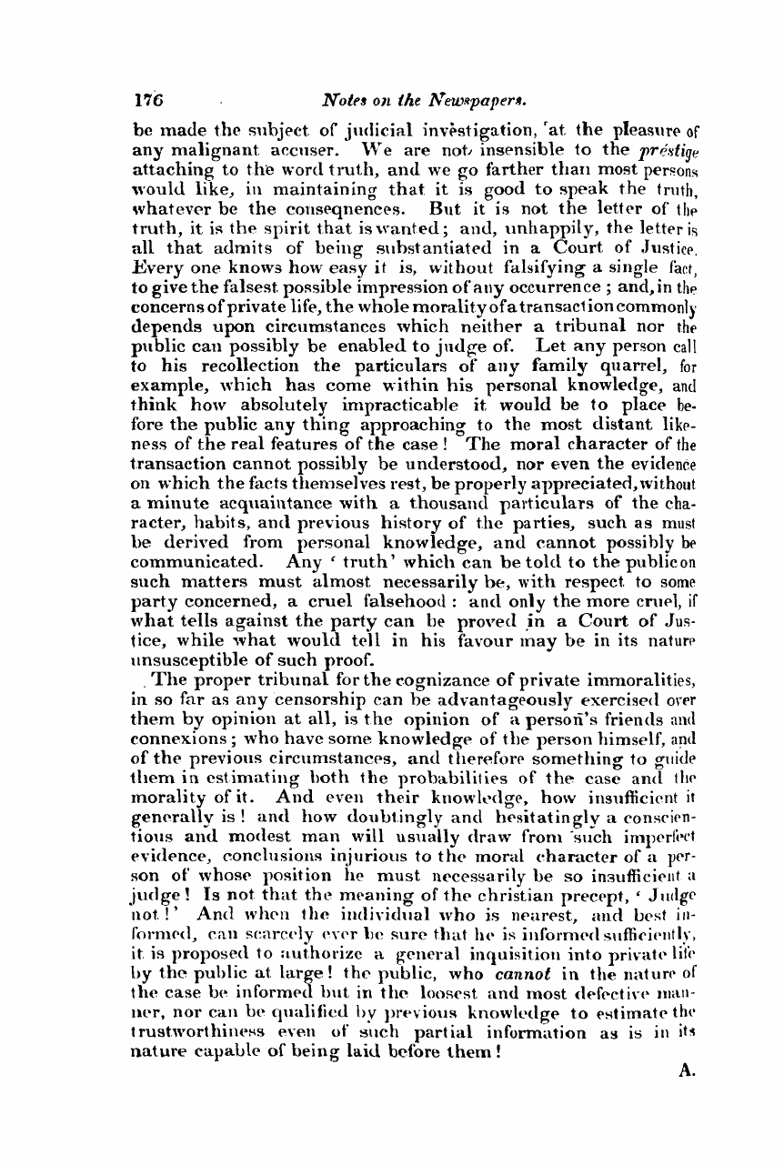 Monthly Repository (1806-1838) and Unitarian Chronicle (1832-1833): F Y, 1st edition - Untitled Article