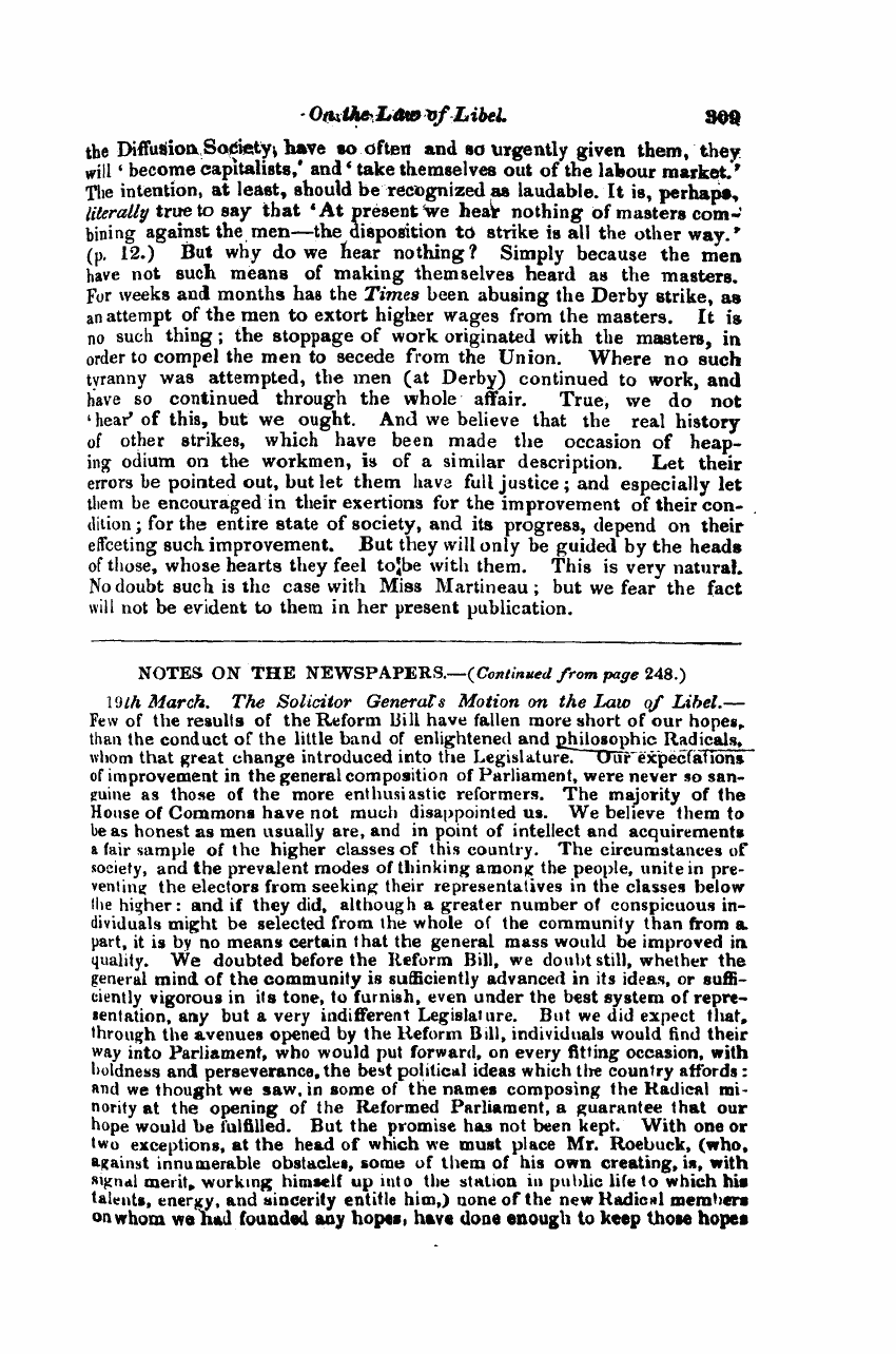 Monthly Repository (1806-1838) and Unitarian Chronicle (1832-1833): F Y, 1st edition - Notes On The Newspapers.—(Continued From Page 248.)