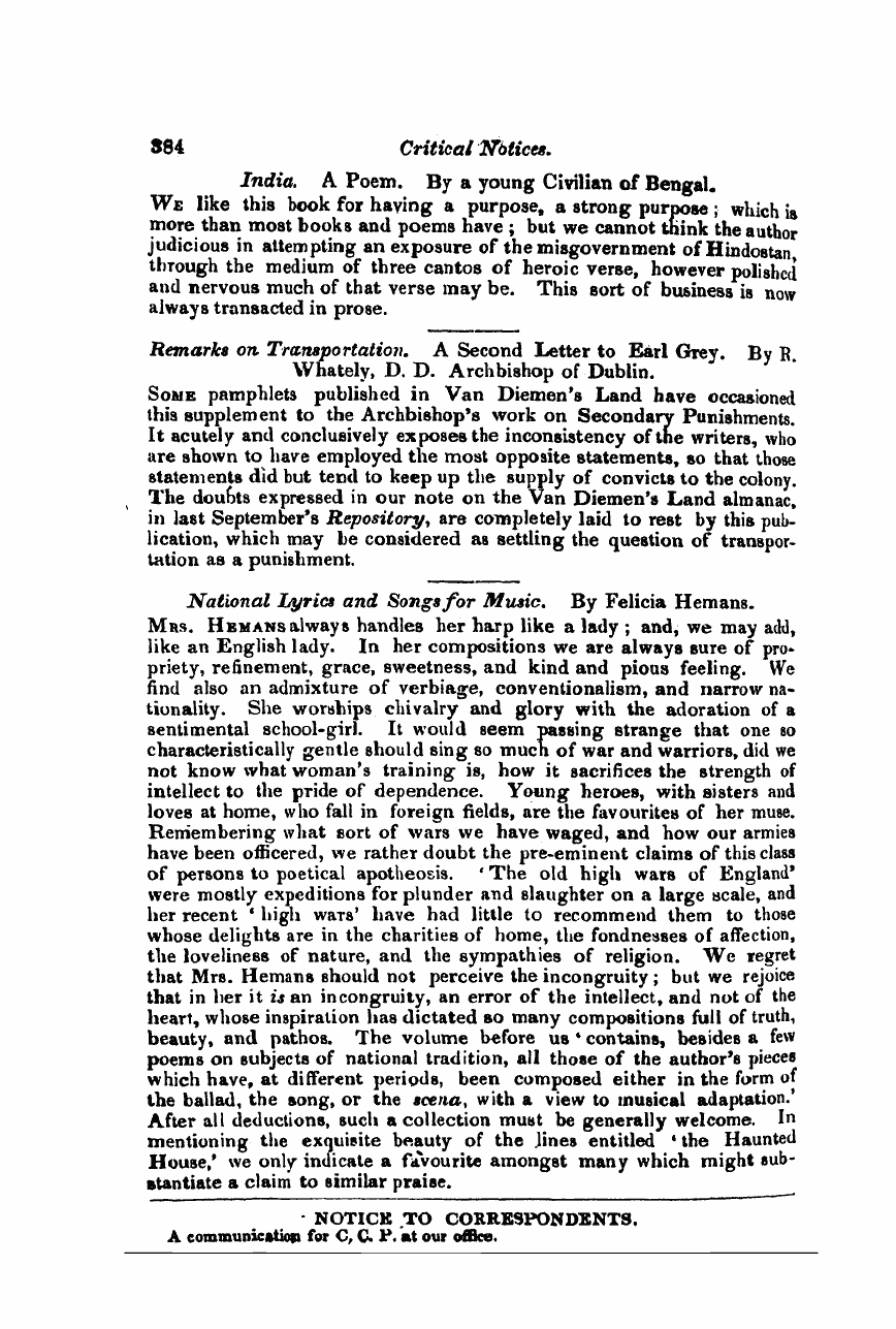 Monthly Repository (1806-1838) and Unitarian Chronicle (1832-1833): F Y, 1st edition - Untitled Article