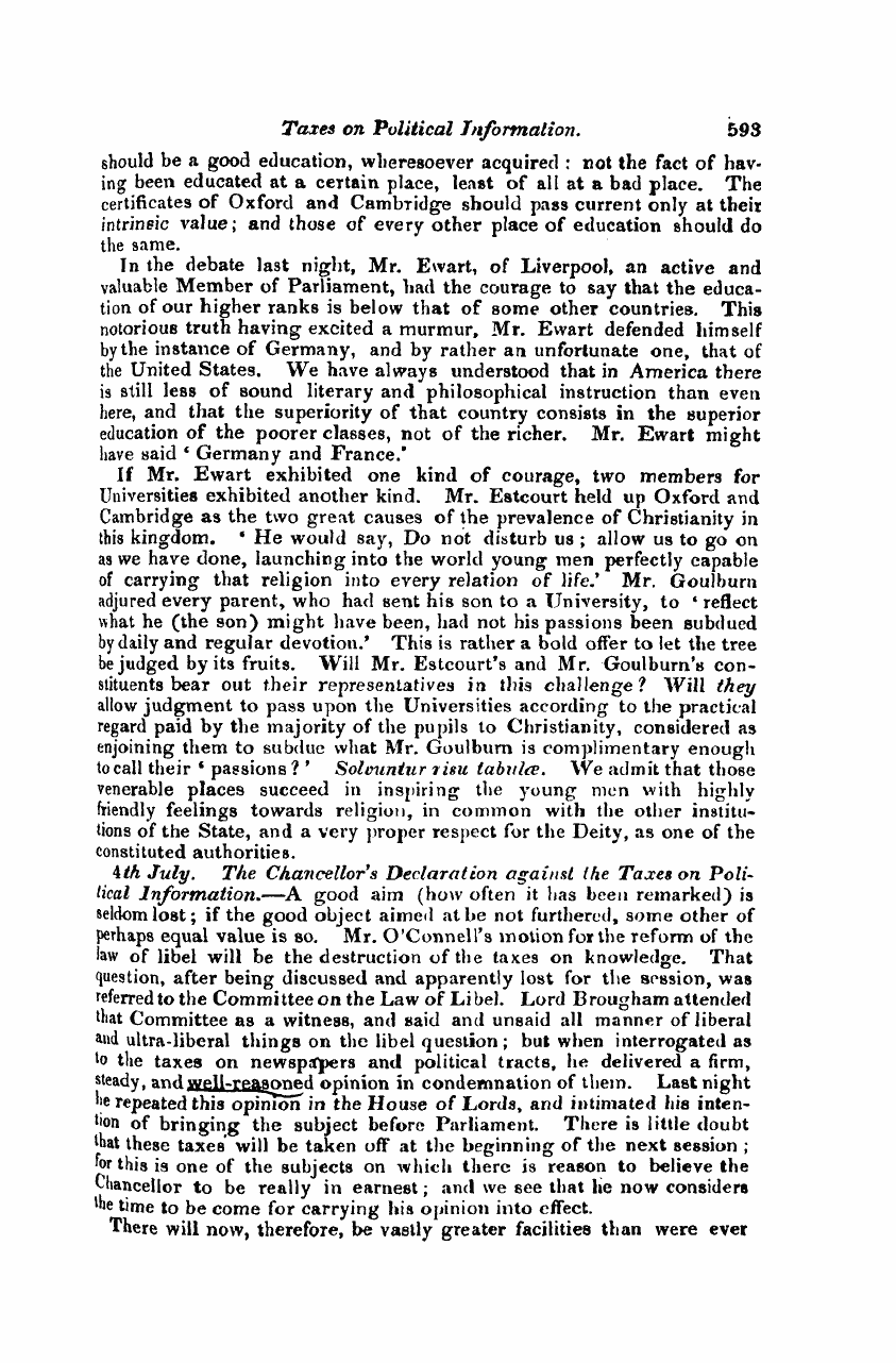 Monthly Repository (1806-1838) and Unitarian Chronicle (1832-1833): F Y, 1st edition - Untitled Article