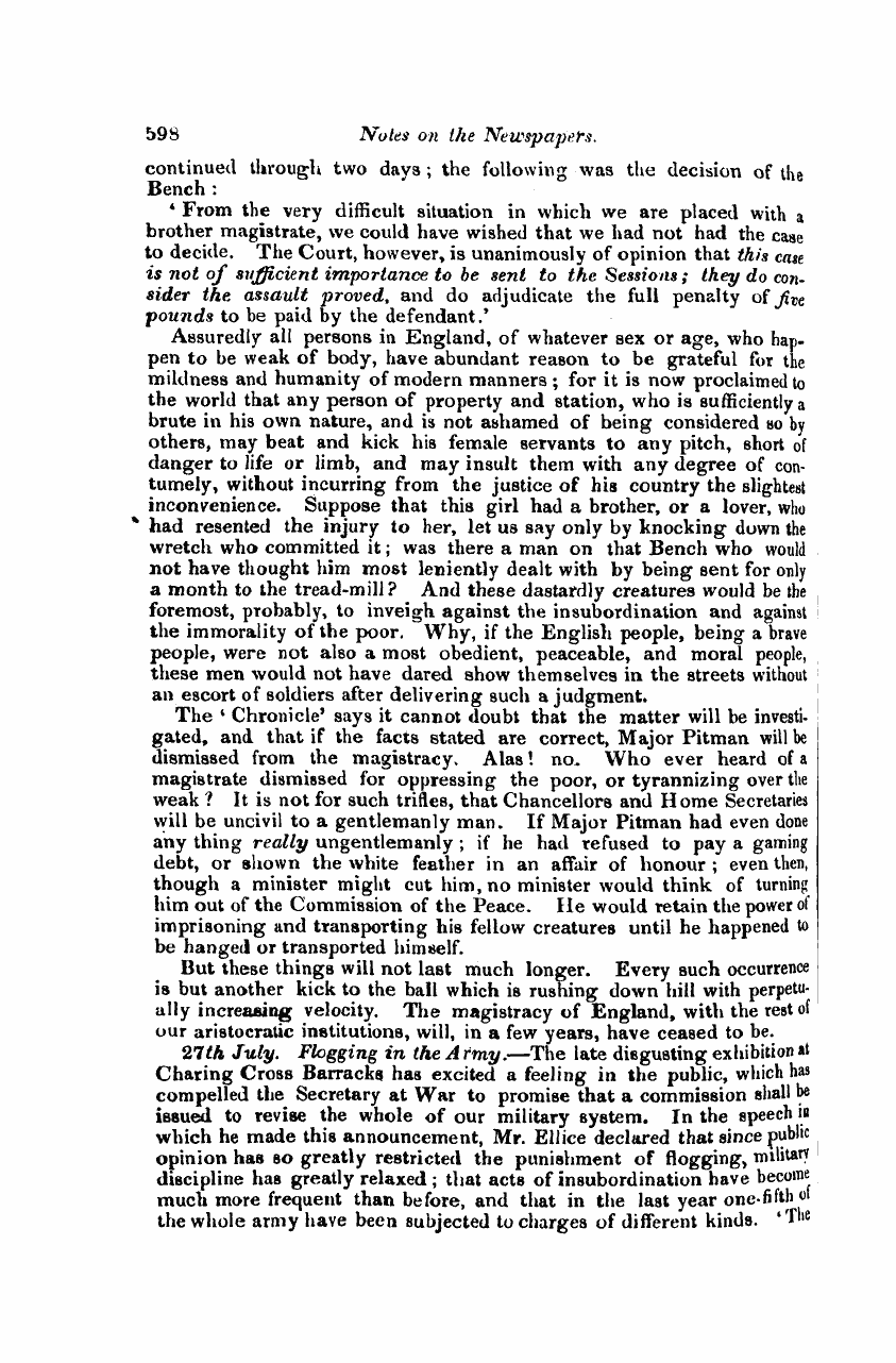 Monthly Repository (1806-1838) and Unitarian Chronicle (1832-1833): F Y, 1st edition - Untitled Article