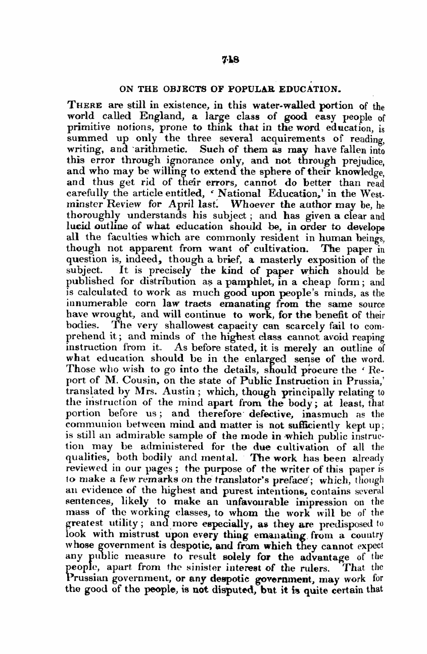 Monthly Repository (1806-1838) and Unitarian Chronicle (1832-1833): F Y, 1st edition: 44