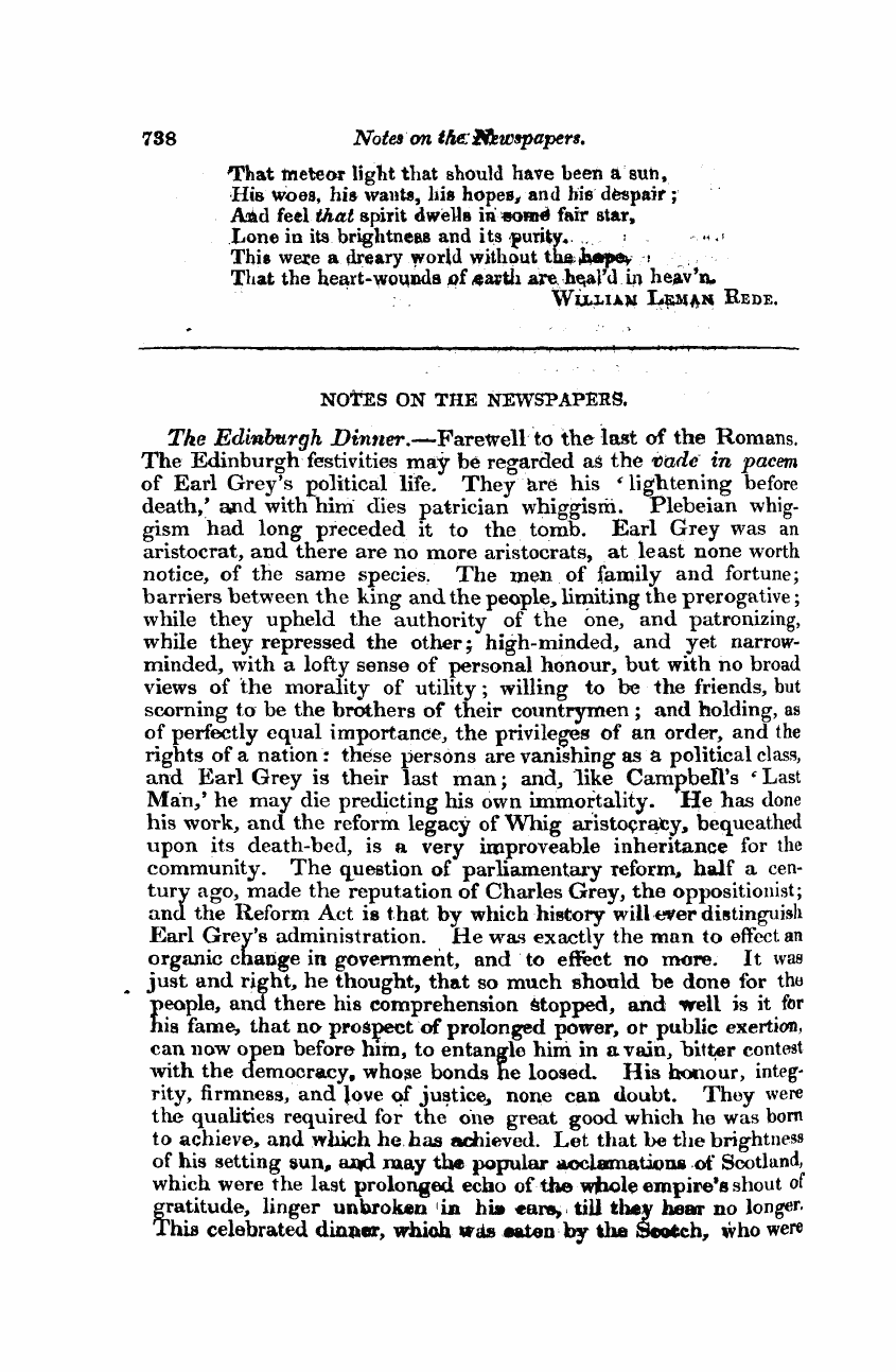 Monthly Repository (1806-1838) and Unitarian Chronicle (1832-1833): F Y, 1st edition - Notes On The Newspapers.