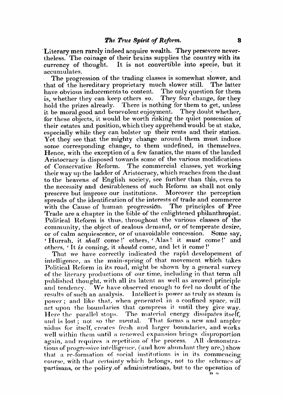 Monthly Repository (1806-1838) and Unitarian Chronicle (1832-1833): F Y, 1st edition - The True Spirit Of Reform.