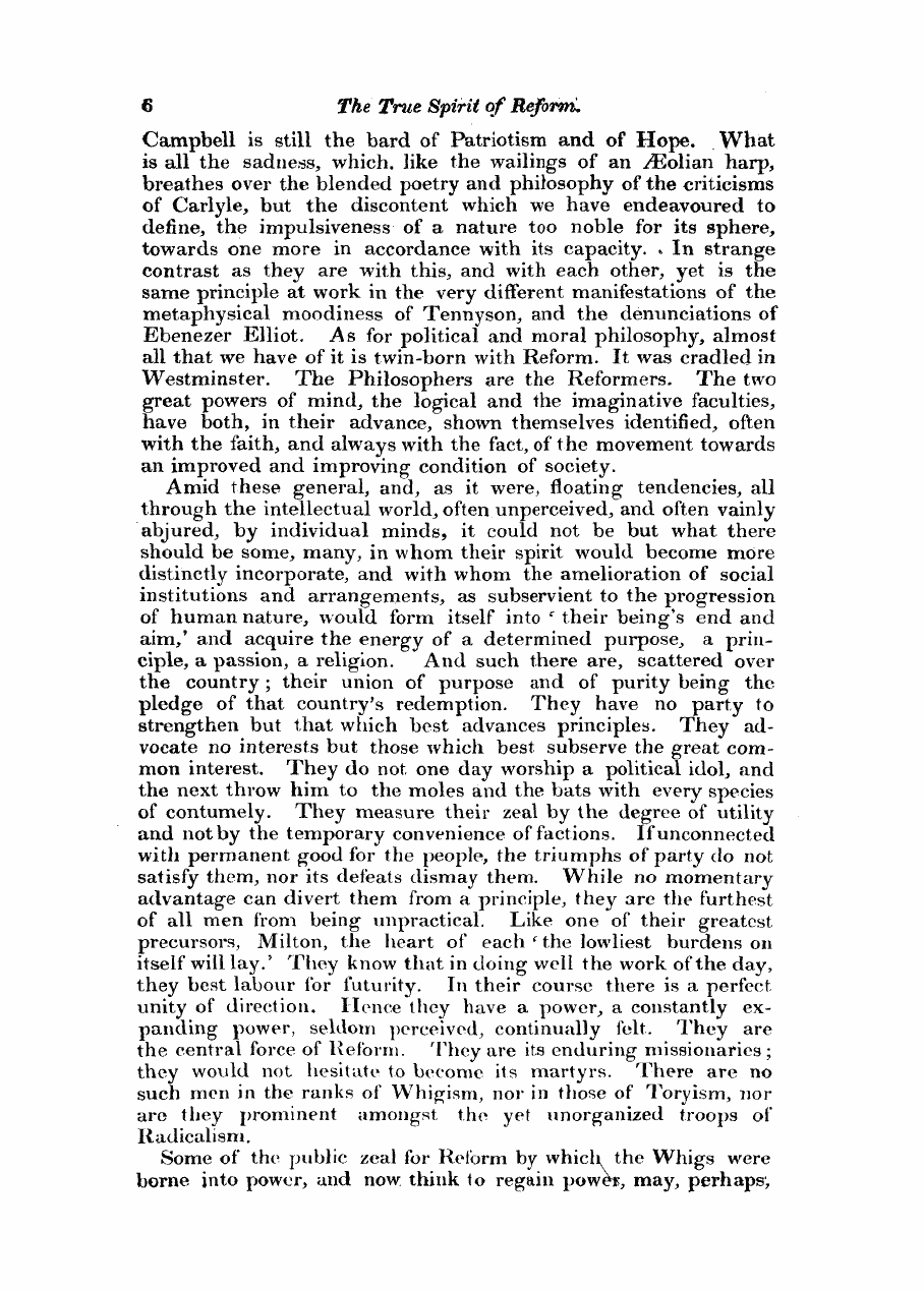 Monthly Repository (1806-1838) and Unitarian Chronicle (1832-1833): F Y, 1st edition - The True Spirit Of Reform.