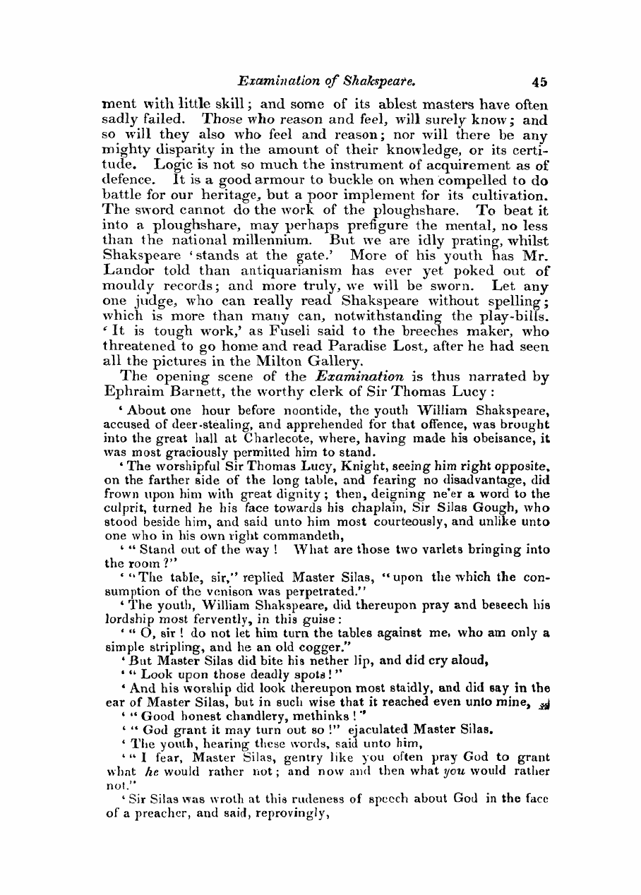 Monthly Repository (1806-1838) and Unitarian Chronicle (1832-1833): F Y, 1st edition: 45