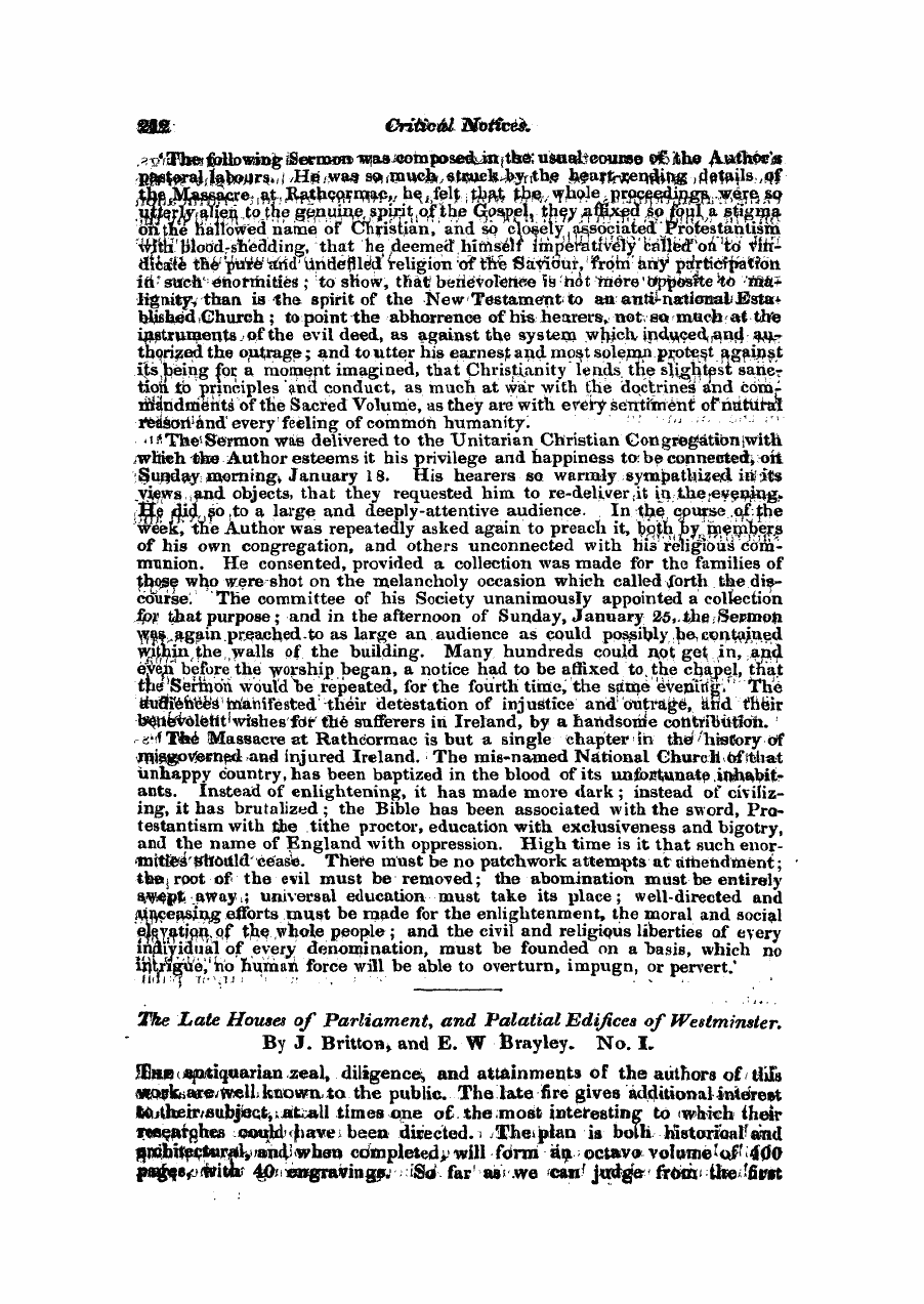 Monthly Repository (1806-1838) and Unitarian Chronicle (1832-1833): F Y, 1st edition - Untitled Article