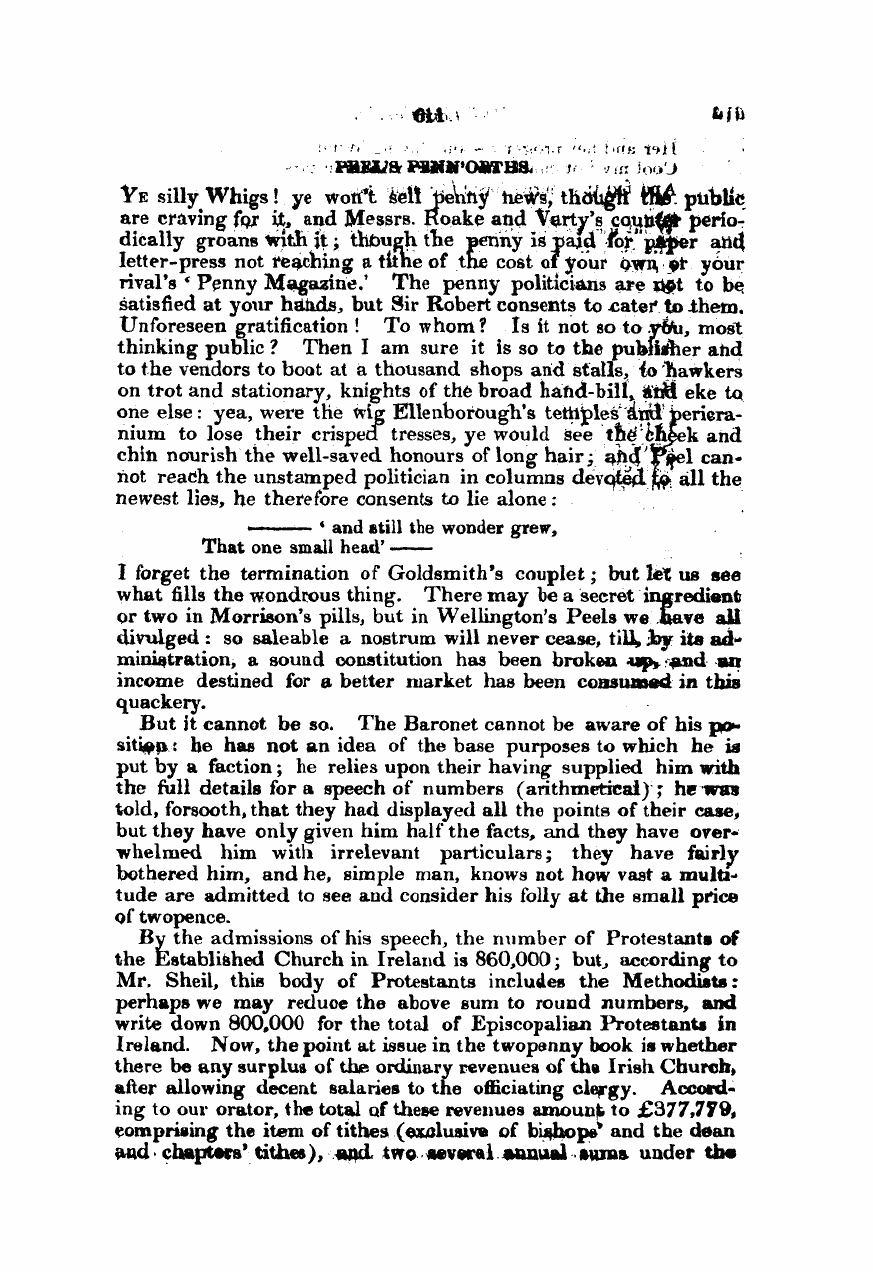 Monthly Repository (1806-1838) and Unitarian Chronicle (1832-1833): F Y, 1st edition - Untitled Article