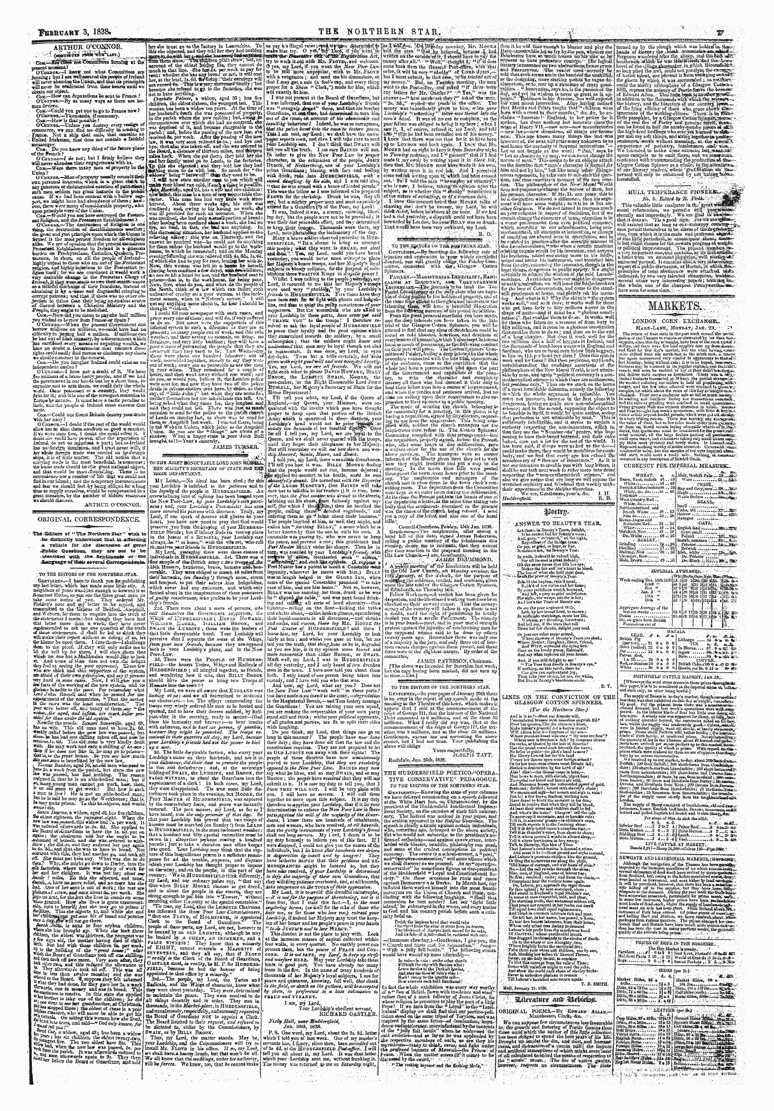 Northern Star (1837-1852): jS F Y, 2nd edition - Untitled Article