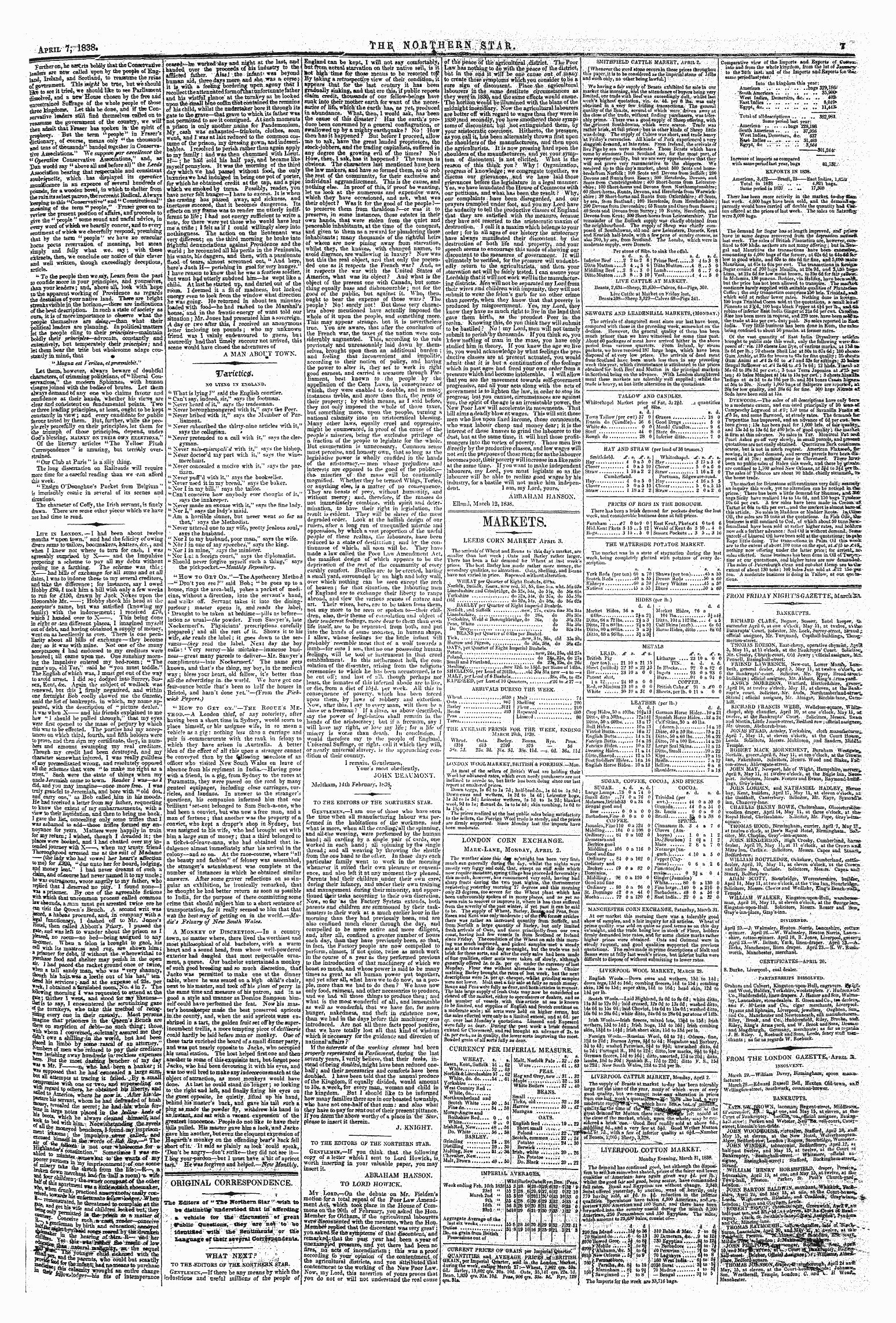 Northern Star (1837-1852): jS F Y, 2nd edition - Untitled Article