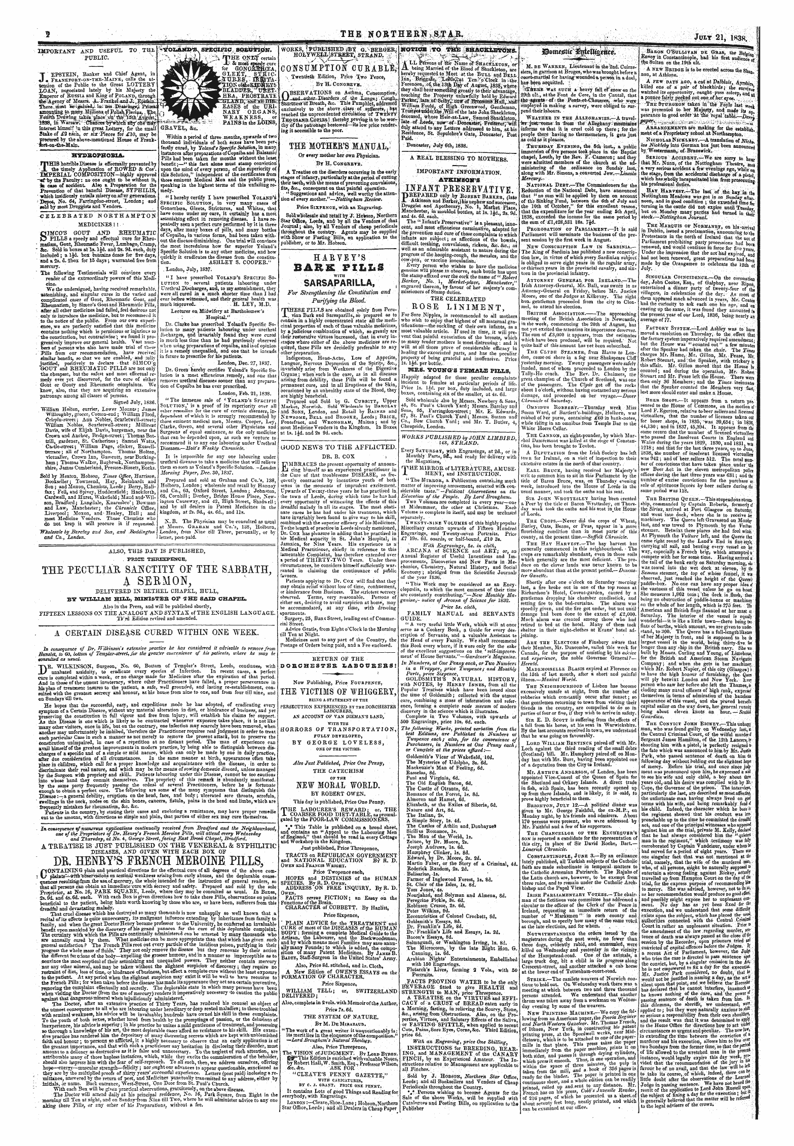 Northern Star (1837-1852): jS F Y, 2nd edition: 2