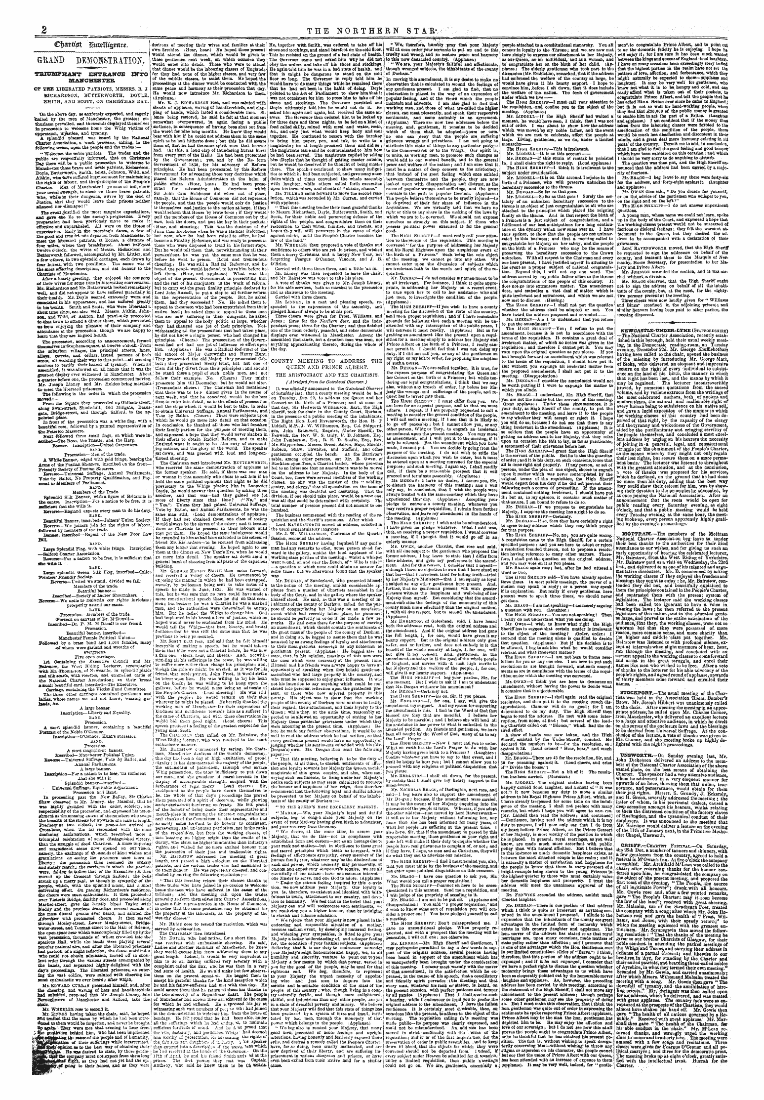 Northern Star (1837-1852): jS F Y, 2nd edition - €I&Gt;Avti$T , £Tttcl%*«Cs.