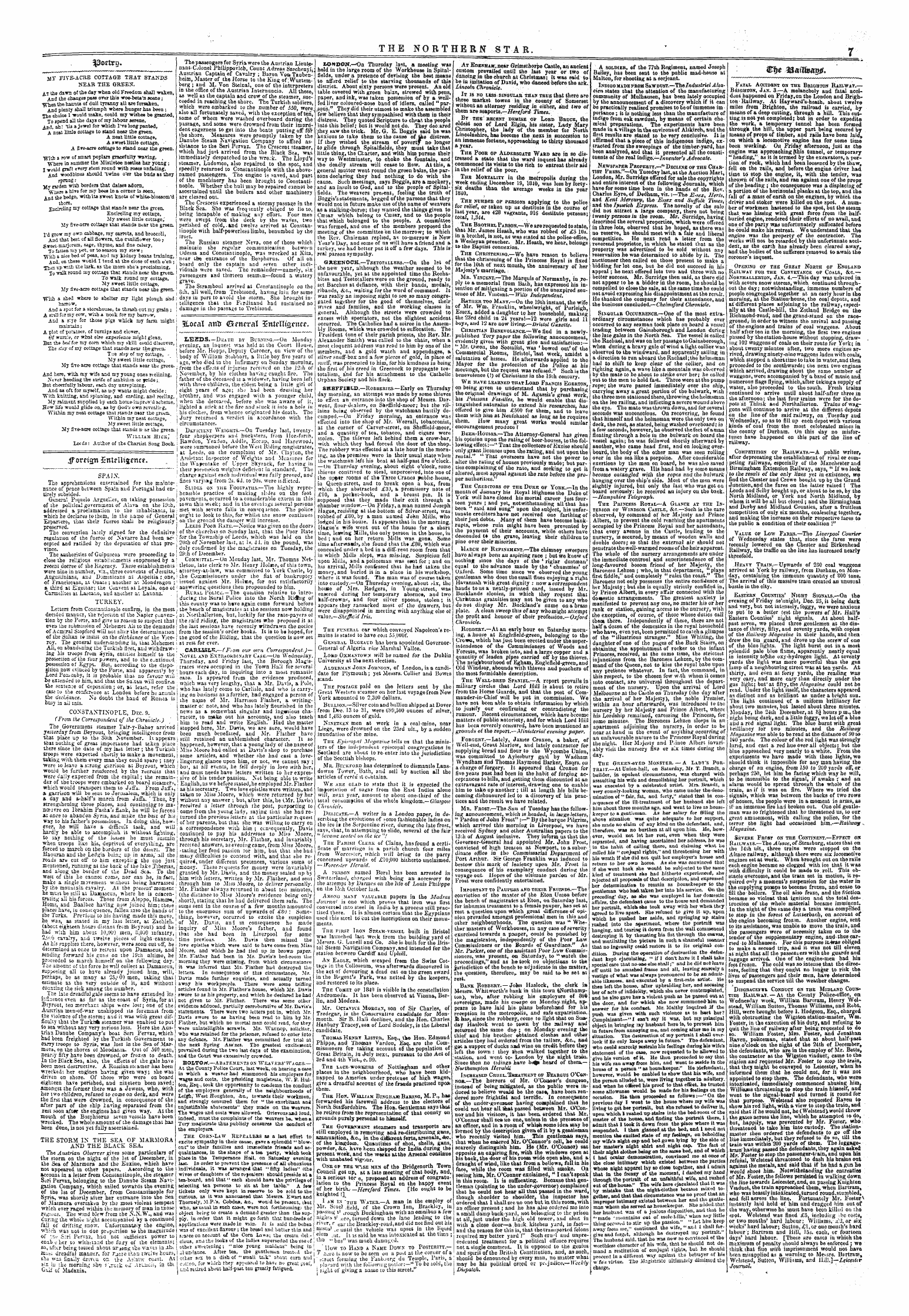 Northern Star (1837-1852): jS F Y, 2nd edition - Sfovt Tcjn £Nl?Ui J? Nc *