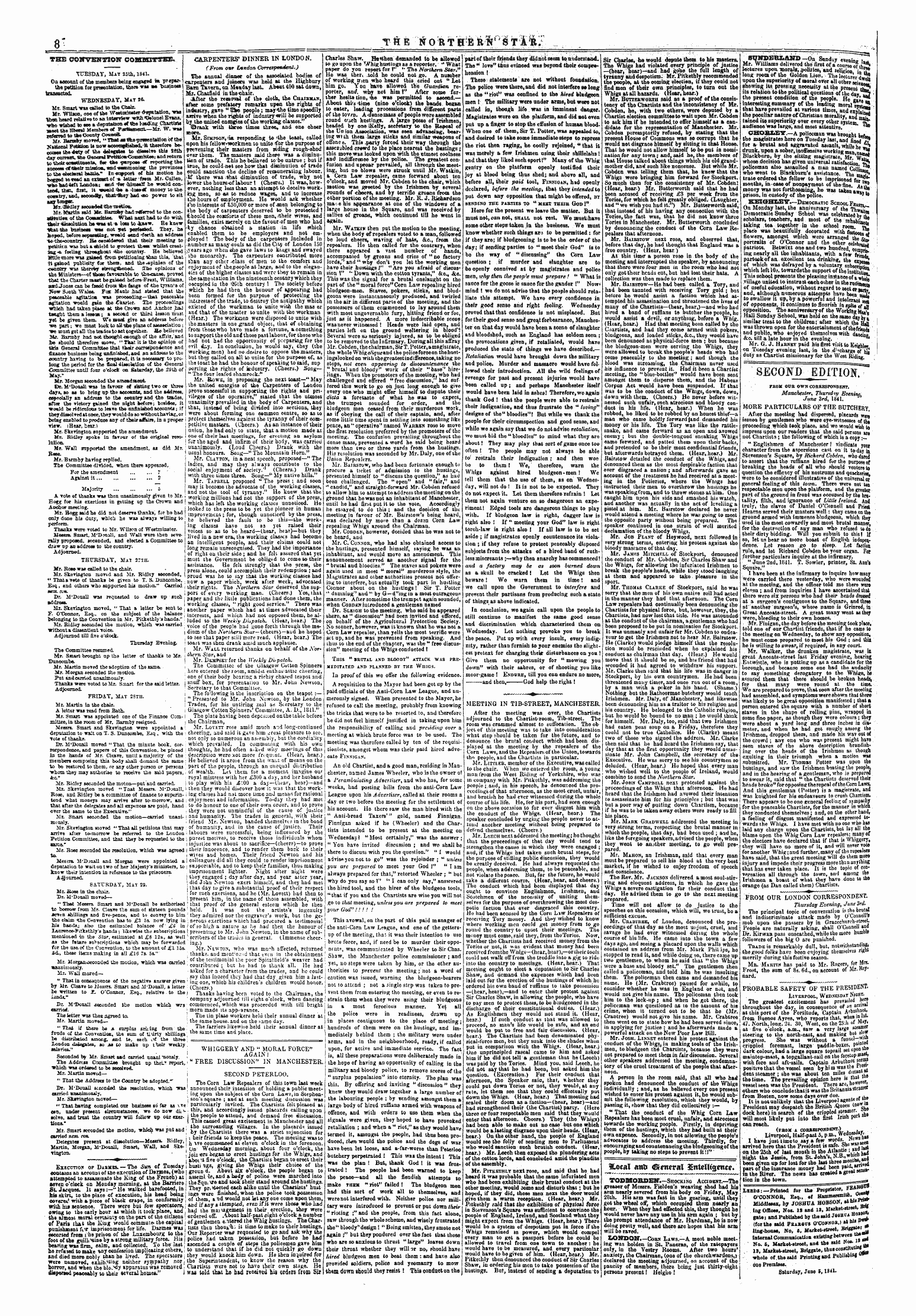 Northern Star (1837-1852): jS F Y, 2nd edition - %Ocal Aim General Enteutgence.