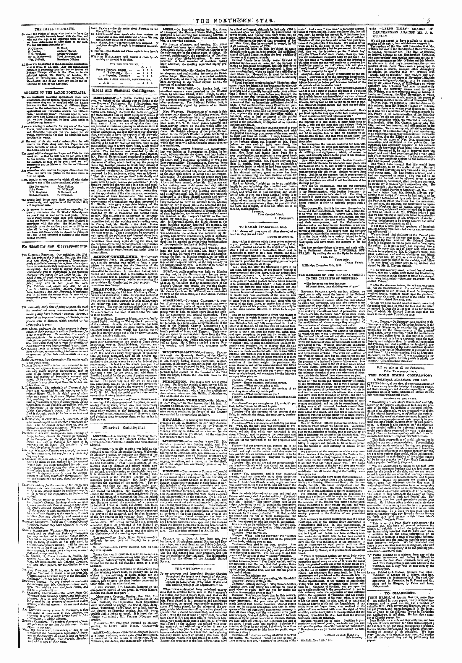 Northern Star (1837-1852): jS F Y, 2nd edition - €F)&Vti$X £Mntfsen«.