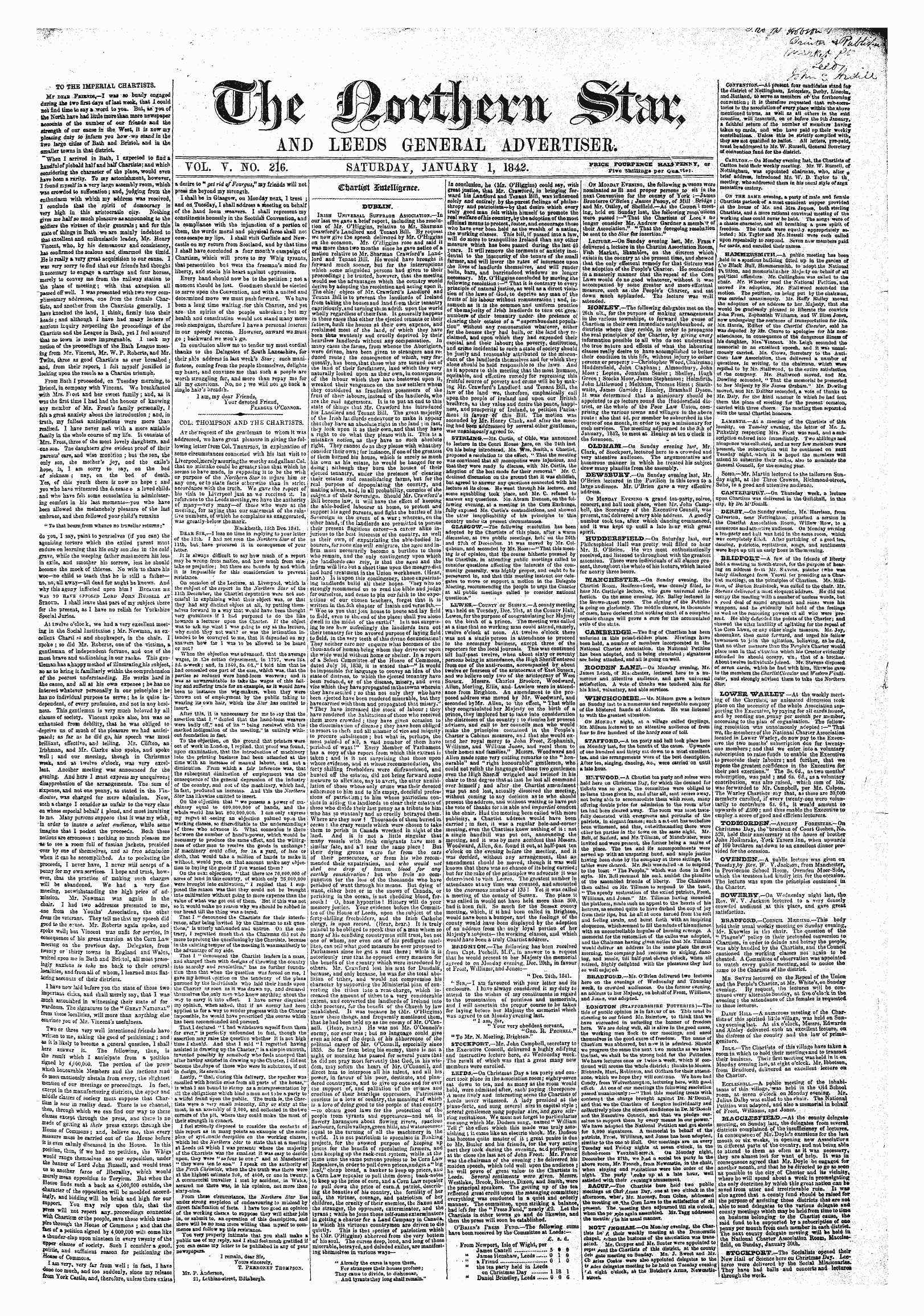 Northern Star (1837-1852): jS F Y, 2nd edition - - To The Imperial Chartists.