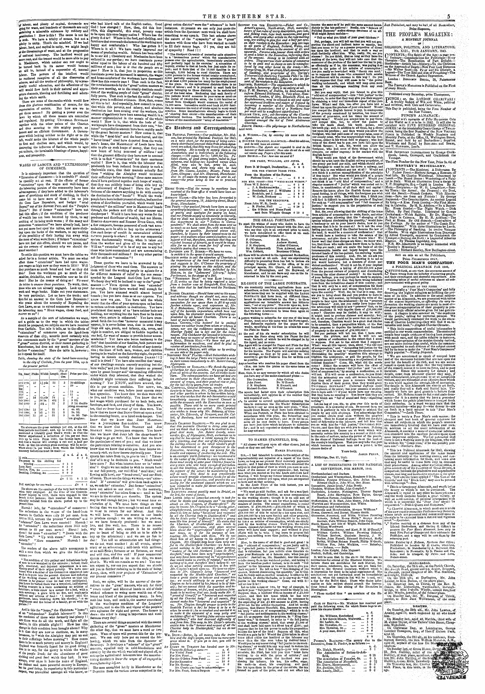 Northern Star (1837-1852): jS F Y, 2nd edition - Just Pubhihed, And May Be Hai ,Of All Jbuok$Eller?, ¦ '¦ - ¦ -. • - ..' :¦'- ^ Price Sixpence, -/¦ . - ' . The Peoples Mmizlfe: