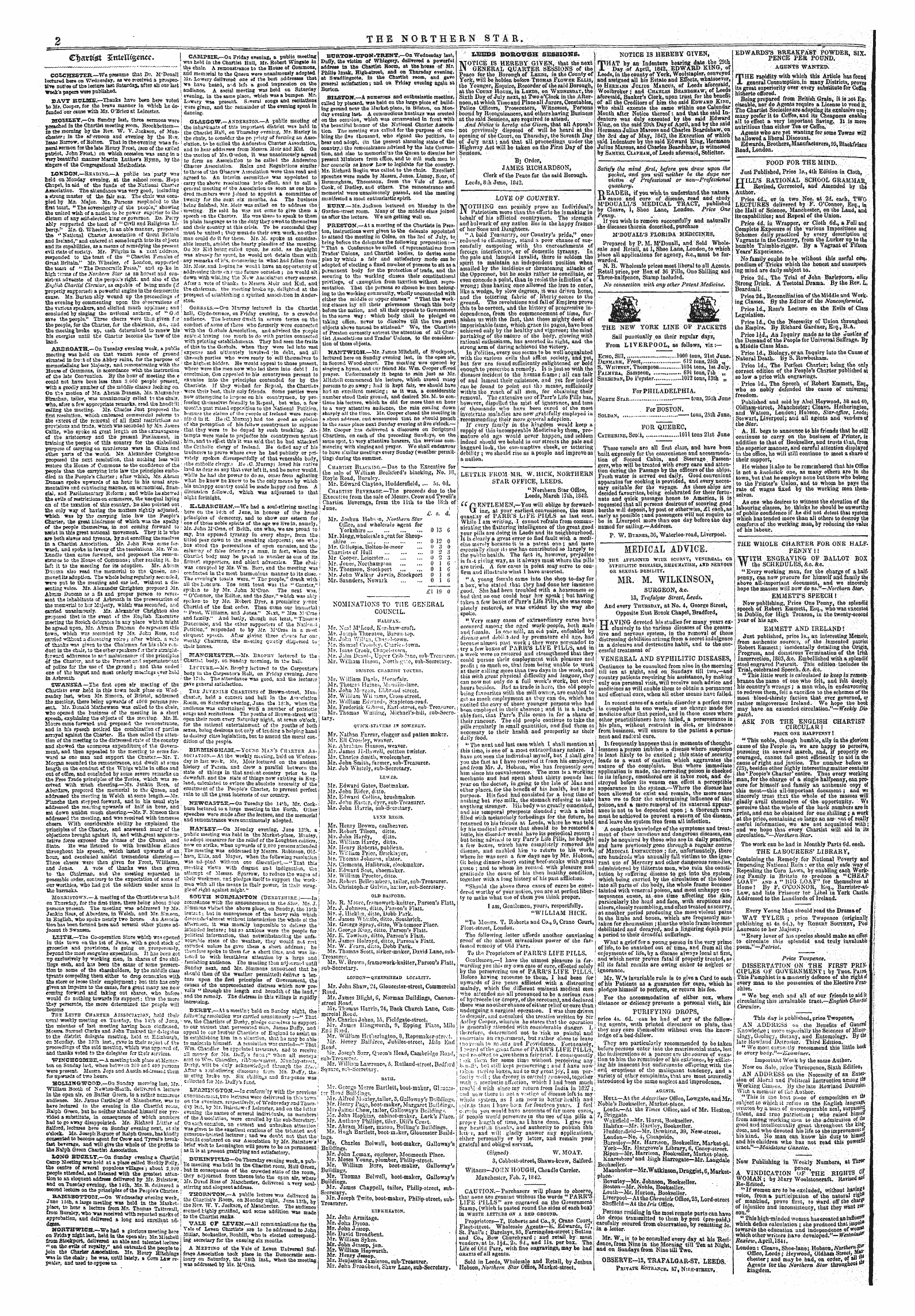 Northern Star (1837-1852): jS F Y, 2nd edition - Cftavft'st 3£Nt^Nt«Jw^.