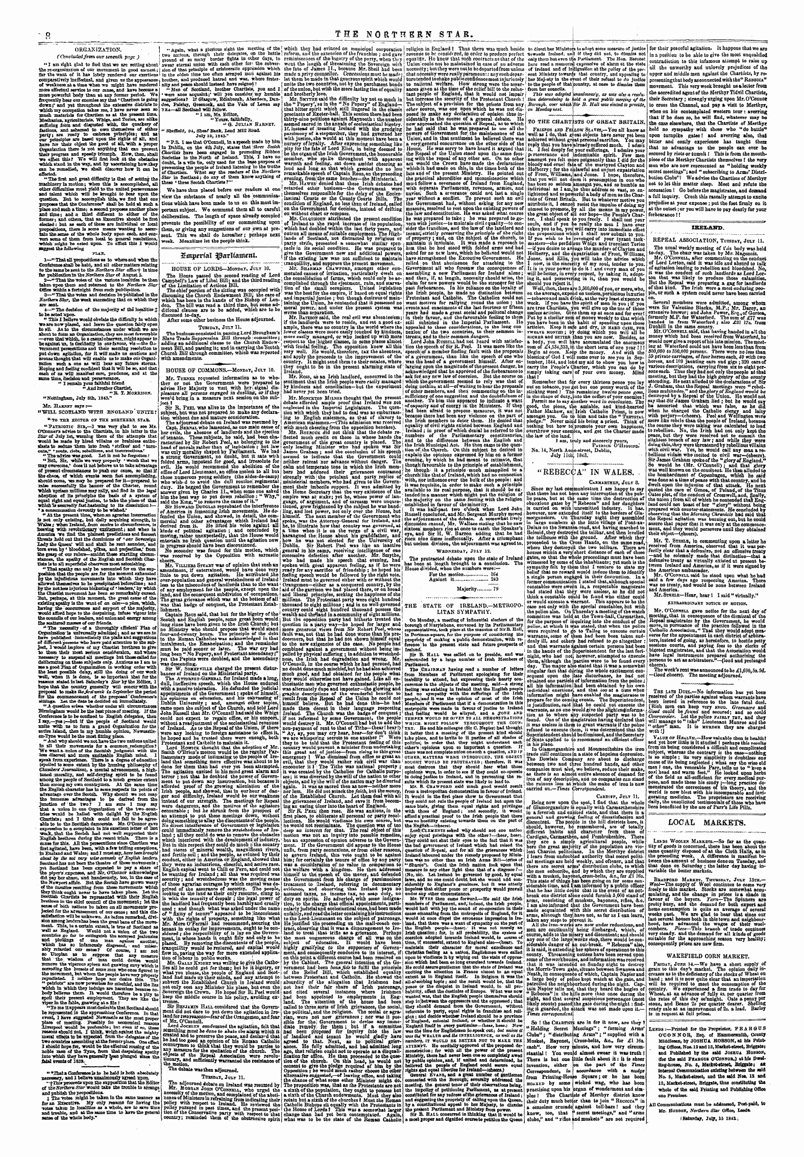 Northern Star (1837-1852): jS F Y, 2nd edition - Ireland.