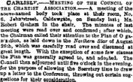 CARilStT.^ MBETIHG OP THE COVSClh OF Tfl£ Chaetist Association &. meeting of the aoove-named body took place at. their room, No. 6, Jataratreeb, Caldewgate, on Sunday last; Mr. Robert Graham in the chair. Tbe minutes of last meeting were read over and confirmed; after which, tbe Chairman called their attention to the Plan of O gan'xition, as laid down in the Not them Star of August 26Lh, which was carefully read over and diseuased at great length. With the exception of some few clauses the Pian was generally agreed to, and adopted. The Council then adjourned until five o'clock in the evening, for the purpose of allowing the Secretary time to draw up a letter to the Conference, throwing out certain suggestions for their consideration.