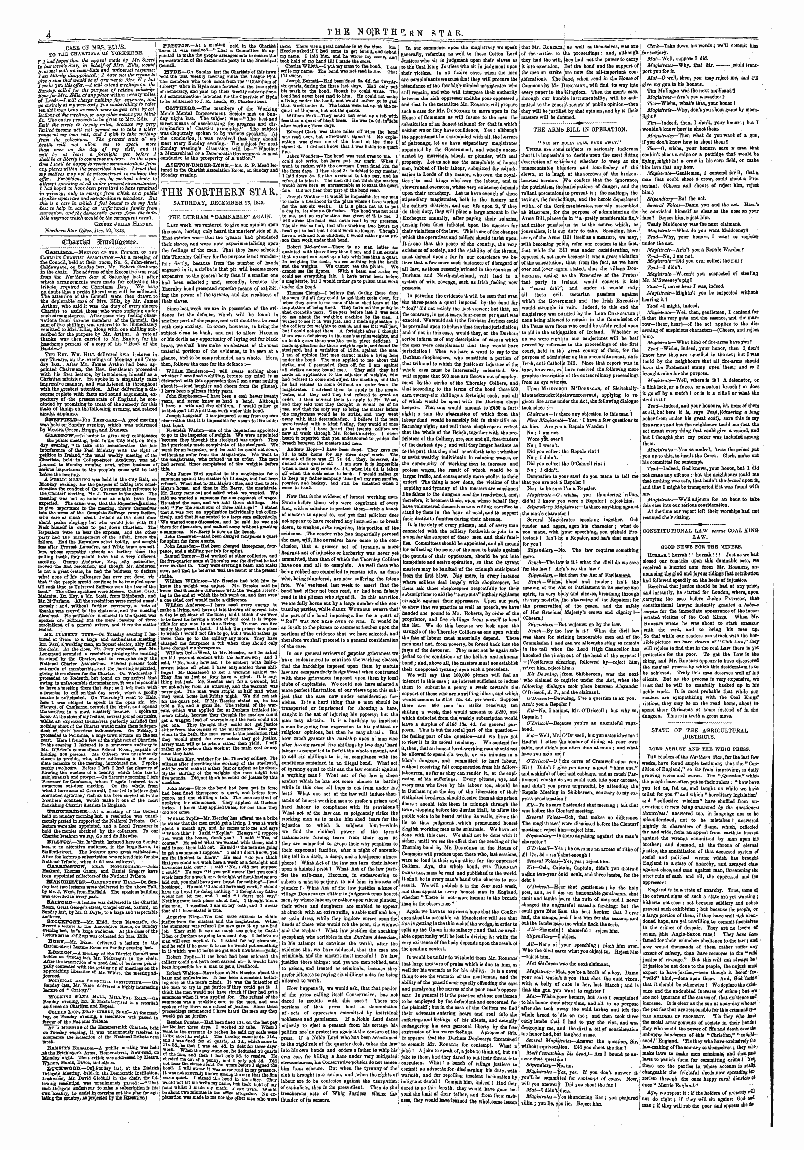 Northern Star (1837-1852): jS F Y, 2nd edition - Ctartfgi Smrift'snit?.