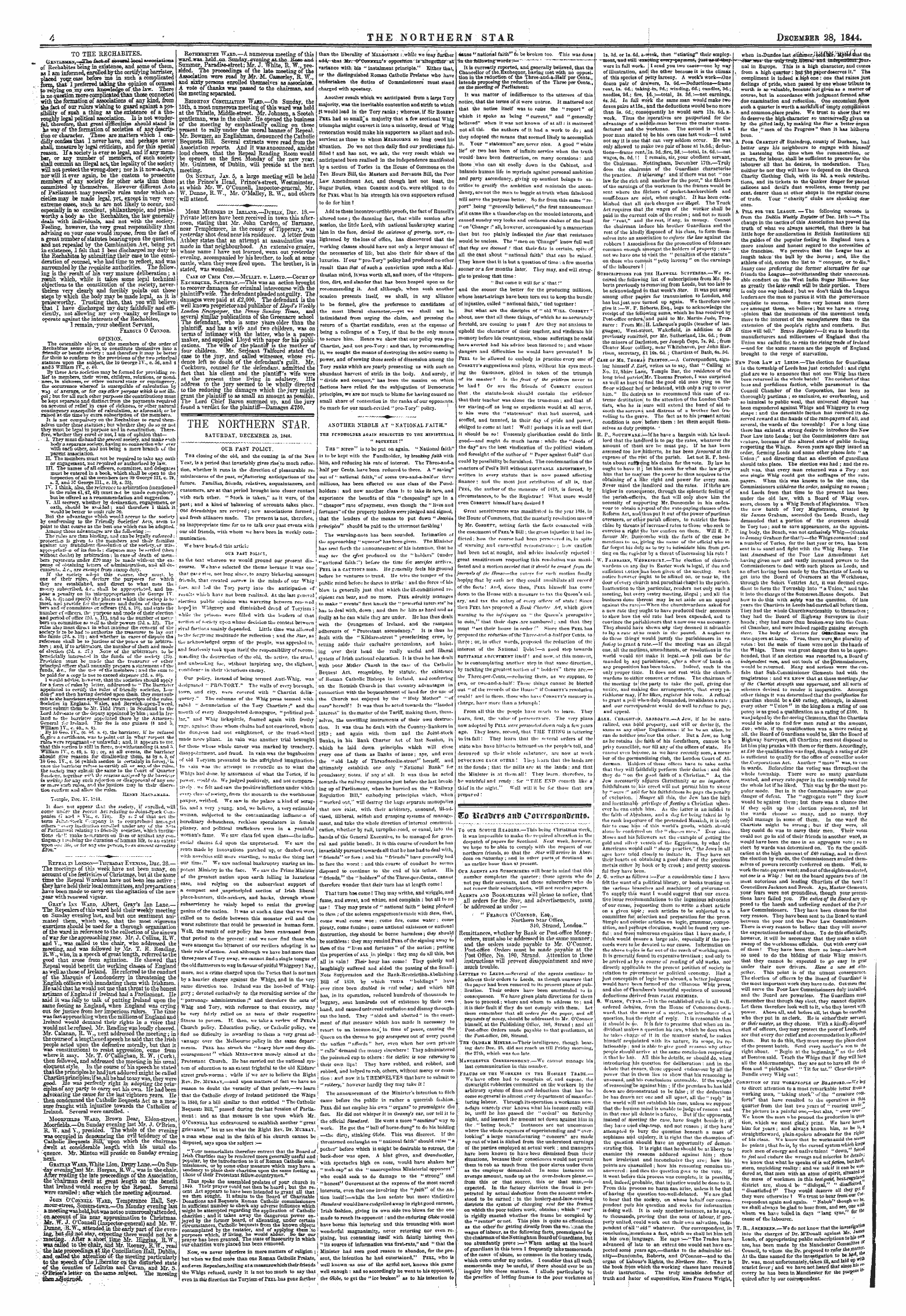 Northern Star (1837-1852): jS F Y, 2nd edition - Untitled Article