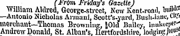 fJ<rowv Friday's Gazette) "William Aldre...