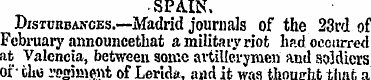 SPAIN. Disturbances.—Madrid journals of ...