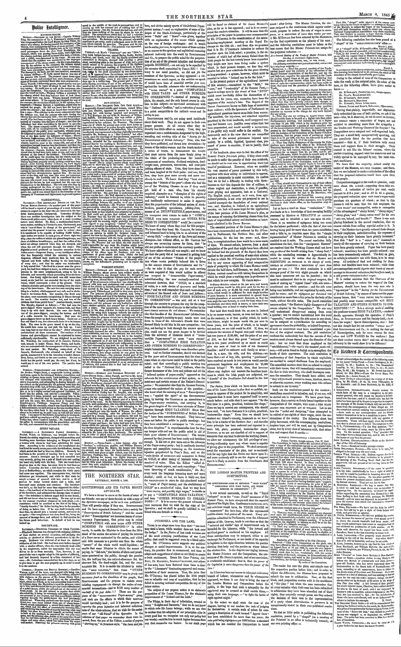 Northern Star (1837-1852): jS F Y, 2nd edition - The Northern Star Saturday, March 8, 1s15.