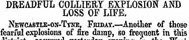 DREADFUL COLLIERY EXPLOSION AND LOSS OF ...