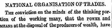 NATIONAL ORGANISATION OF TRADES. The con...