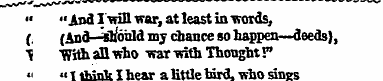 " » And Iwin war, at least in words, ( (...