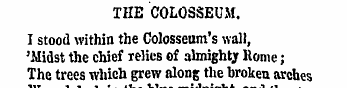 THE COLOSSEUM. I stood within the Coloss...