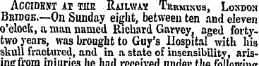 Accident at the Railway Terminus, Losdon...